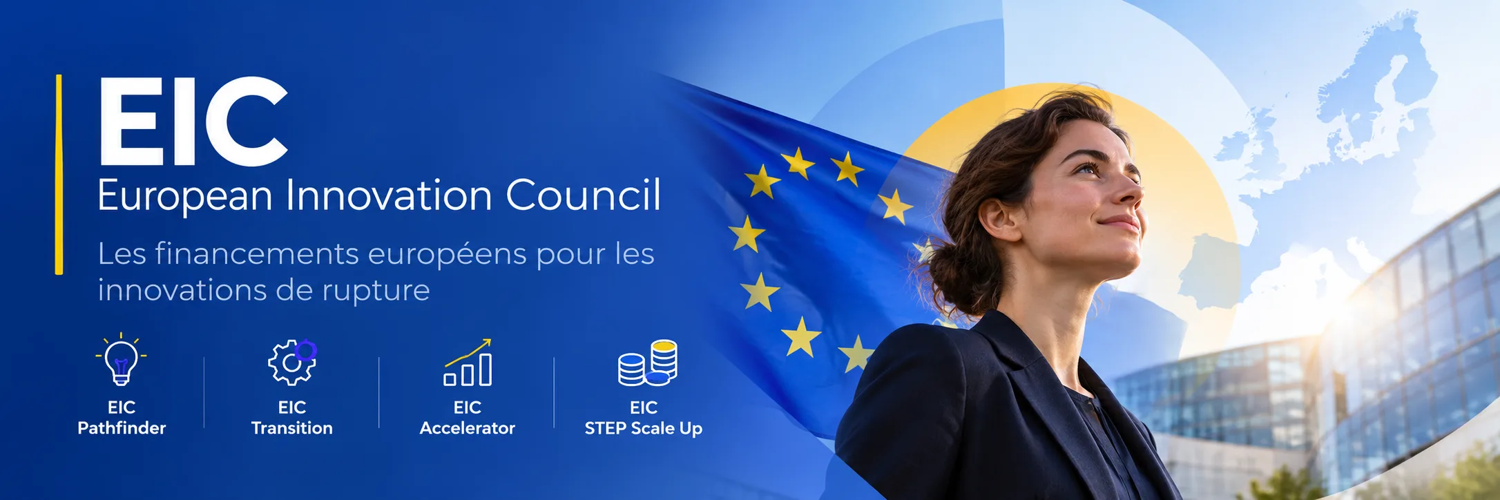 EIC — European Innovation Council : les financements européens pour les innovations de rupture (EIC Pathfinder, EIC Transition, EIC Accelerator, EIC STEP Scale Up)